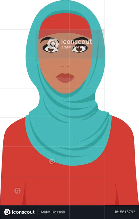 Arabic Girl  Illustration