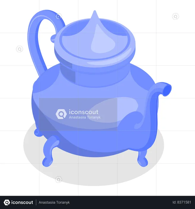 Arabic Teapot  Illustration
