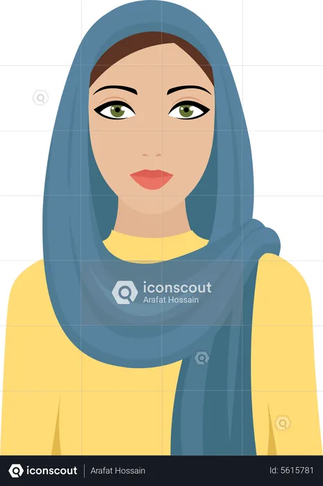 Arabic Woman  Illustration