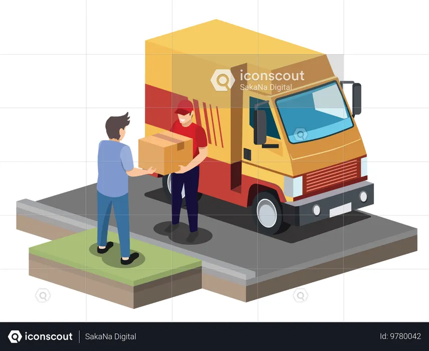 Lieferung Paket  Illustration