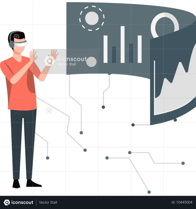 Arbeitsablaufdiagramm zur Erkennung von Menschen  Illustration