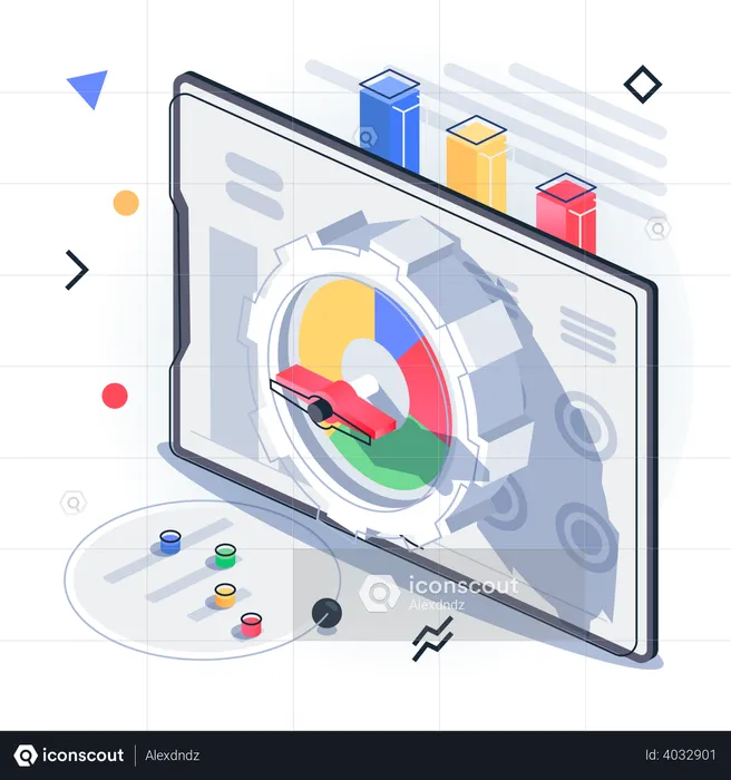 Arbeitsmanagement  Illustration