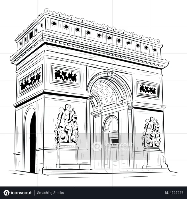 Arc De Triomphe  Illustration