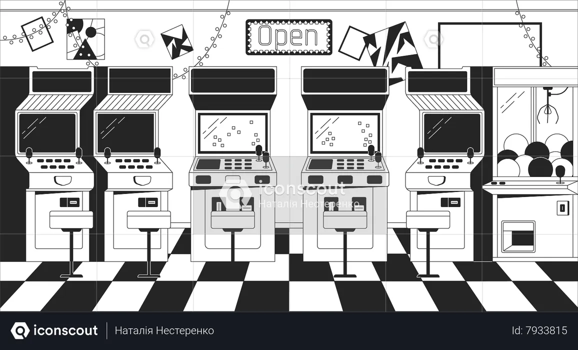 Arcade machines  Illustration