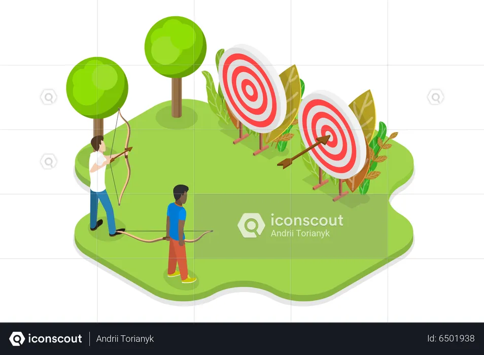 Archery Competition  Illustration