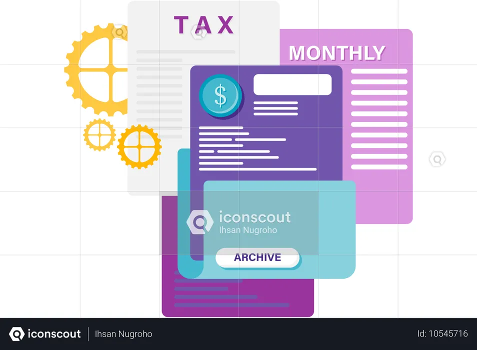 Archivage des documents financiers  Illustration