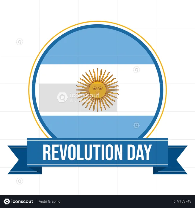 Jour de la révolution argentine  Illustration