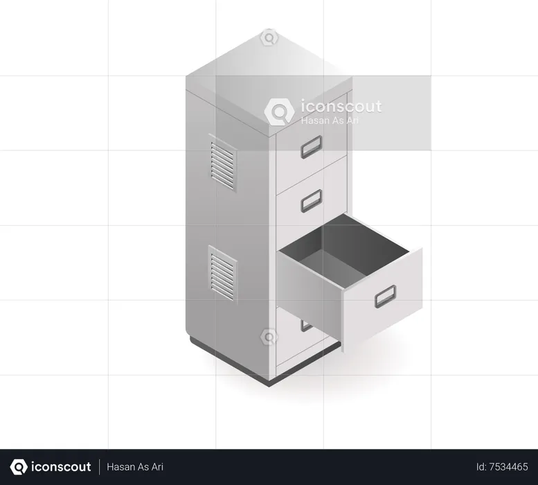 Armário de enchimento de ferramentas de tecnologia  Ilustração