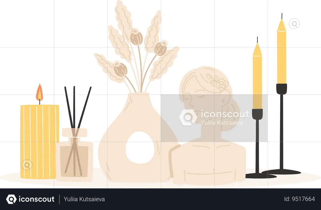 Aromatherapy Decor  Illustration