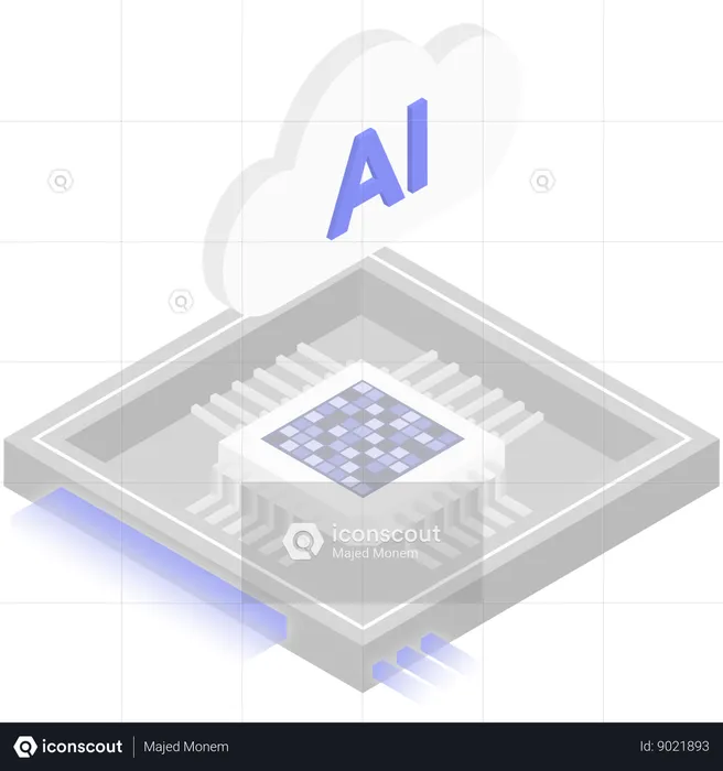 Arquitectura de chips de IA  Ilustración