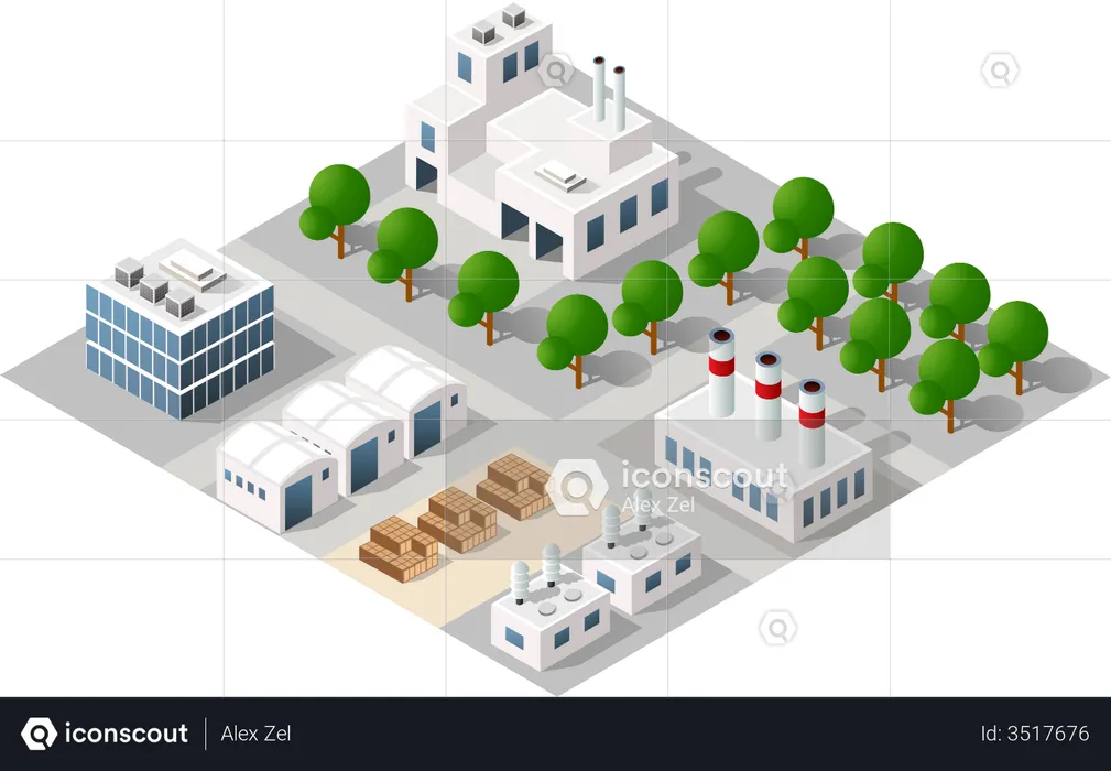 Arquitetura urbana  Ilustração