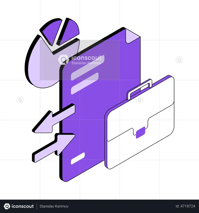 Transferir arquivo de dados  Ilustração