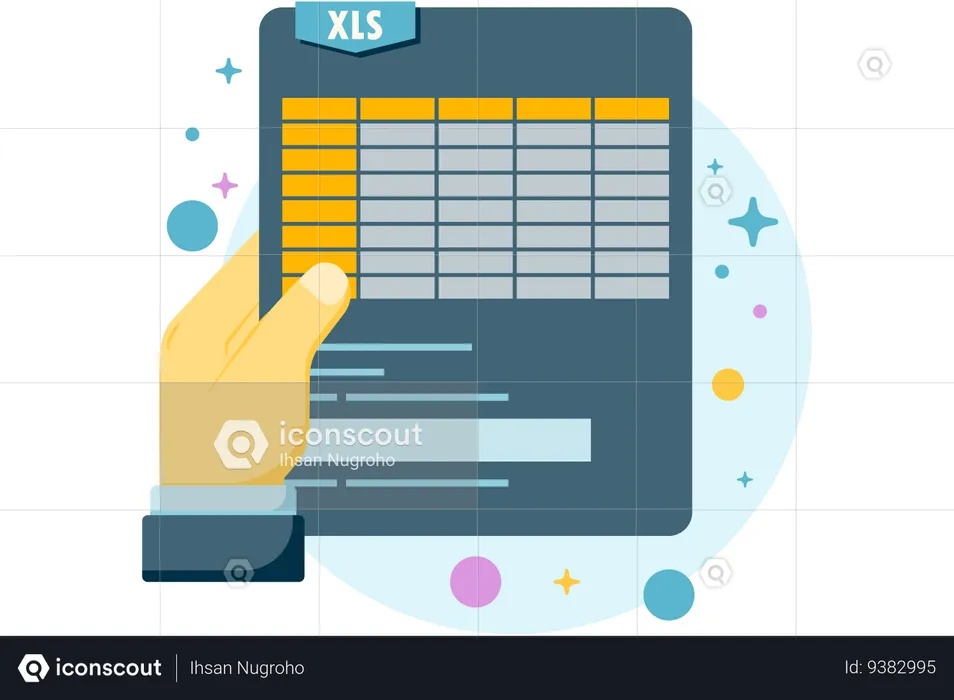 Arquivo excel  Ilustração