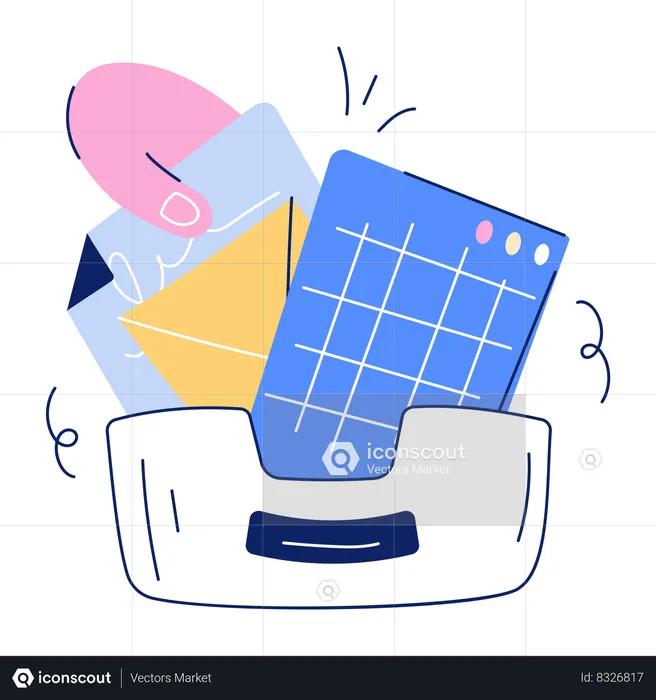 Arranging files and folders  Illustration