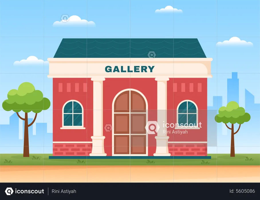 Art Gallery building  Illustration