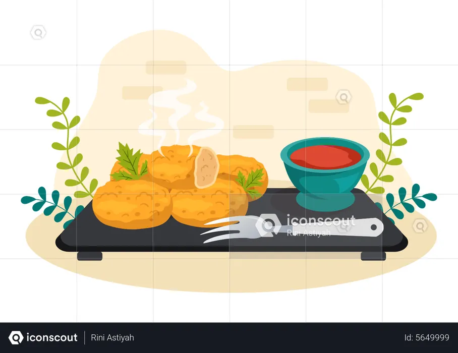 Produit alimentaire espagnol  Illustration