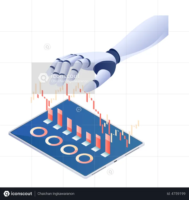 Artificial Intelligence Analysis Technology  Illustration