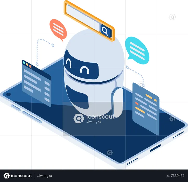 Artificial Intelligence Chatbot Illustration - Free Download ...