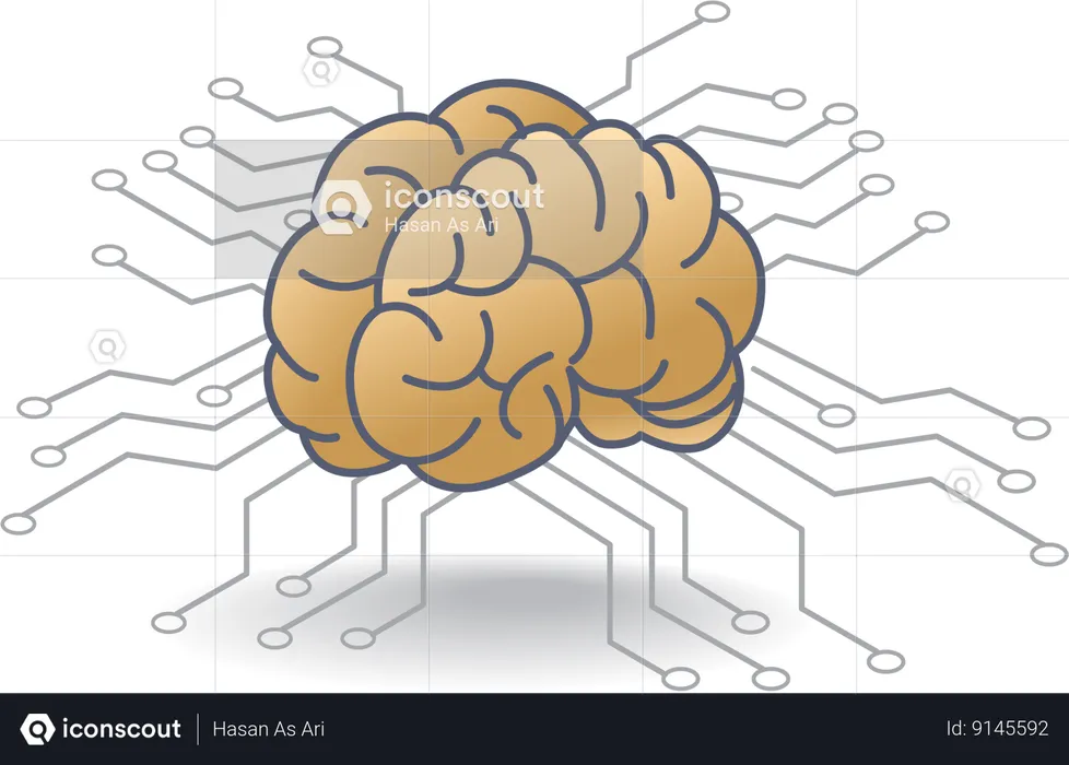 Artificial intelligence technology  Illustration