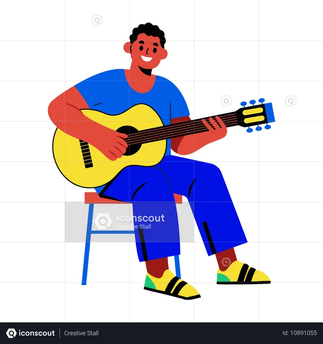 Artiste de guitare  Illustration