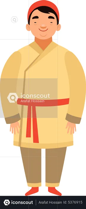 Asian Chef  Illustration