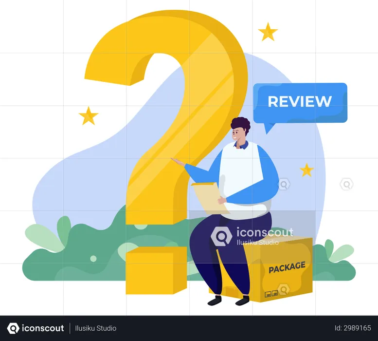 Give Us Review  Illustration
