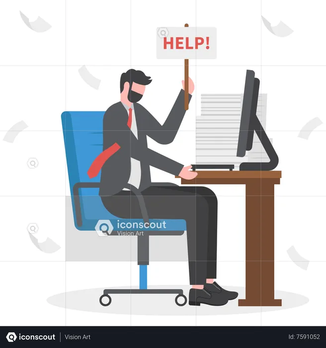 Asking for help  Illustration