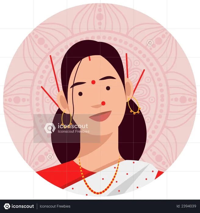 Assamee female  Illustration