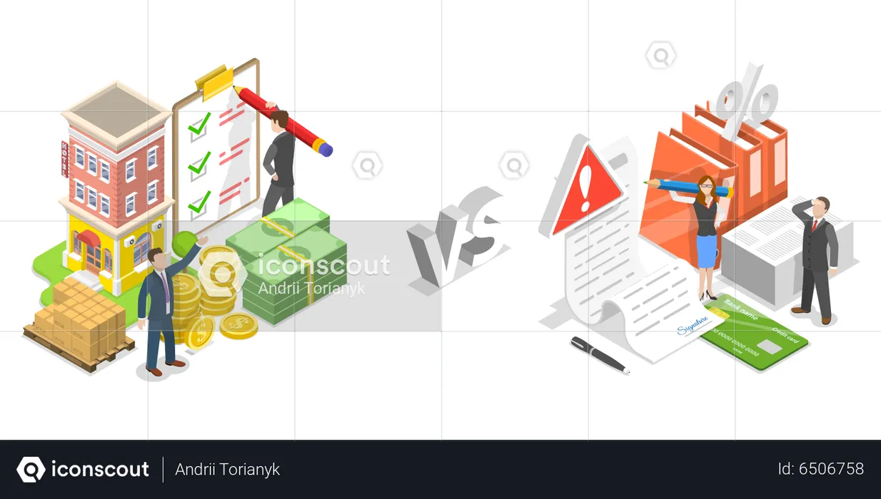 Assets Vs Liability  Illustration