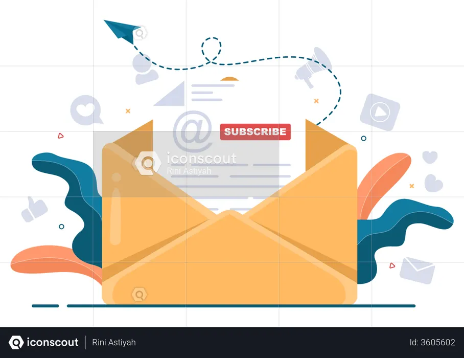 Assinar e-mail  Ilustração