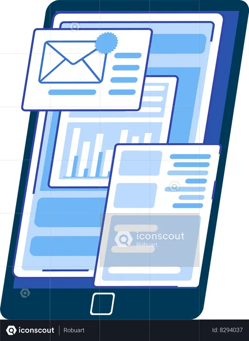 Assinatura on-line para notícias  Ilustração