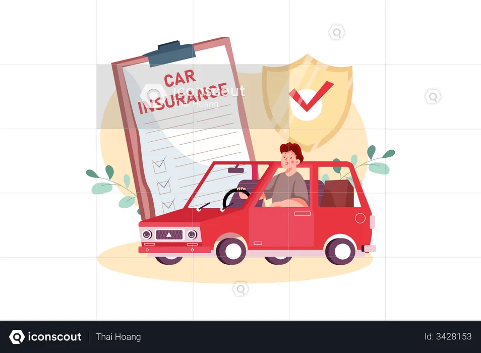 Assurance voiture  Illustration