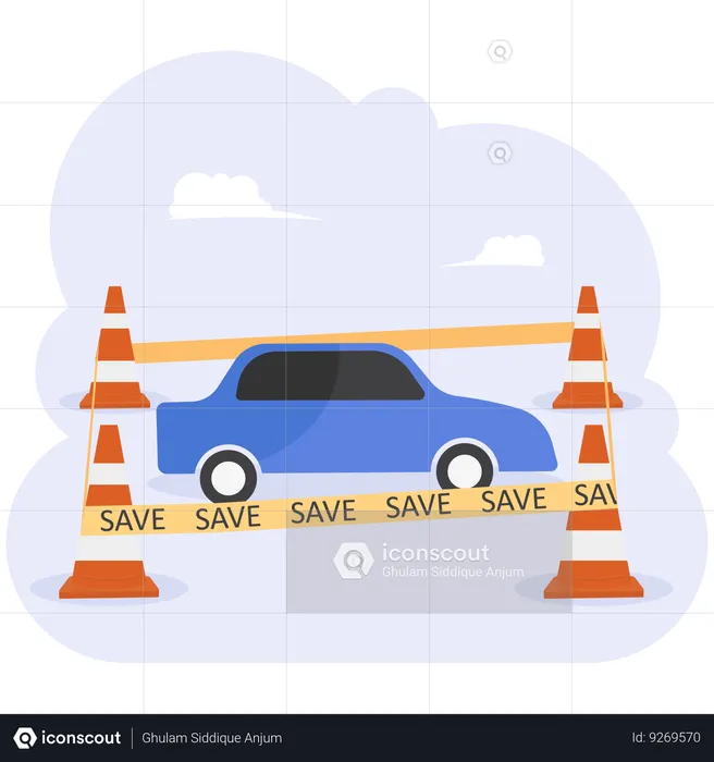 Assurance automobile ou protection automobile  Illustration