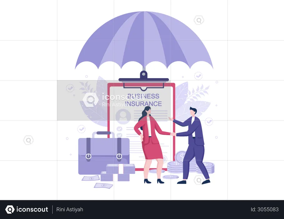 Assurance entreprise  Illustration
