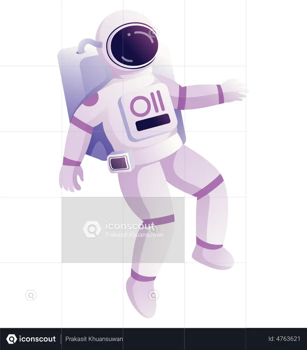 Astronaut in space  Illustration