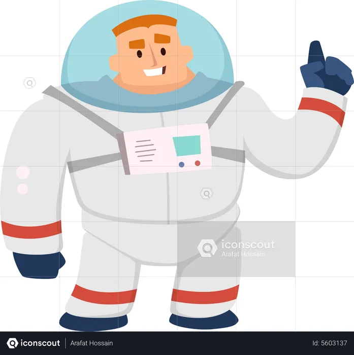 Astronaut in spacesuit  Illustration