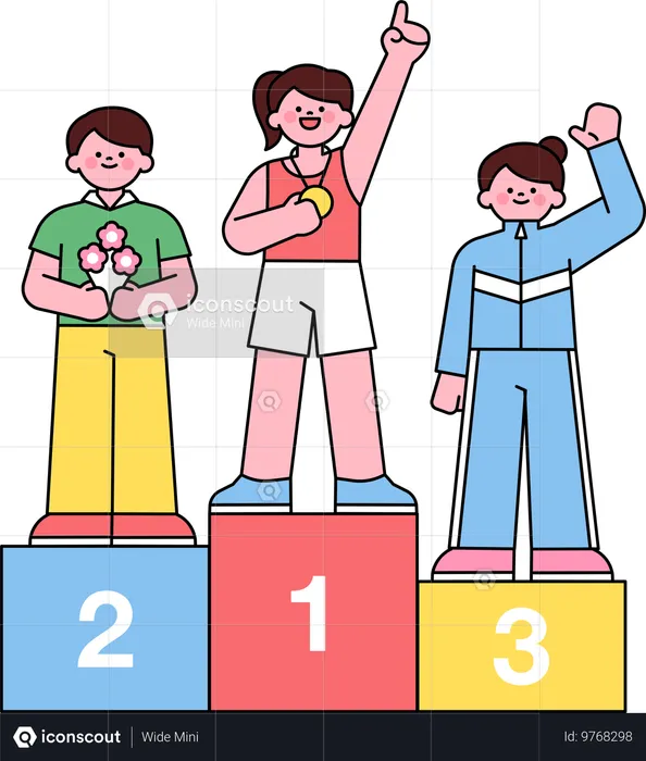 Athlete winner  Illustration