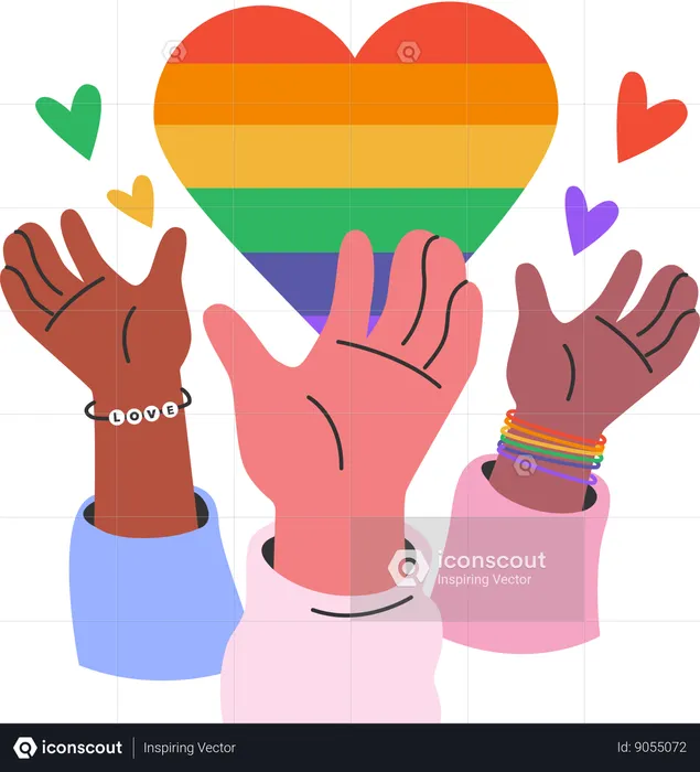 Ativista apoia comunidade LGBTQ  Ilustração