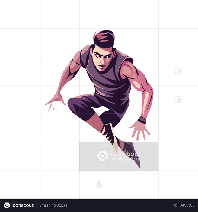 Atleta masculino  Ilustración