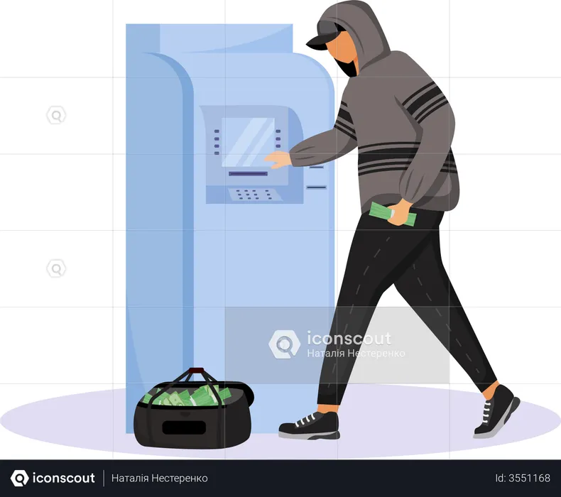ATM fraud  Illustration