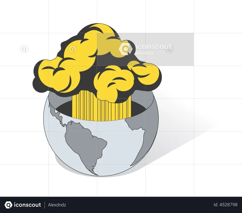 Atom Bomb  Illustration