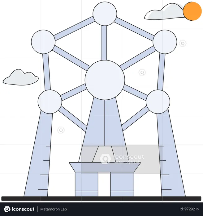 Bélgica - Atomium  Ilustración