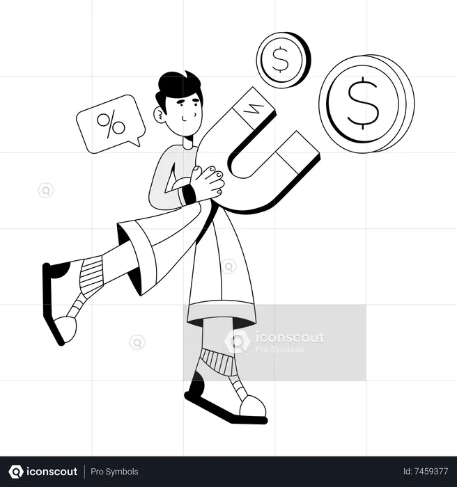 Attirer de l'argent  Illustration
