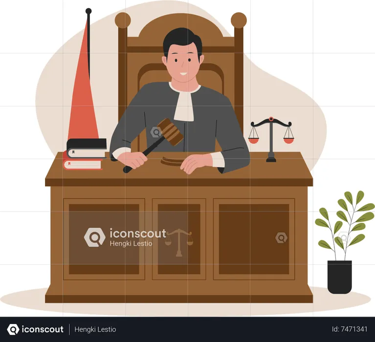 Attorney at law  Illustration