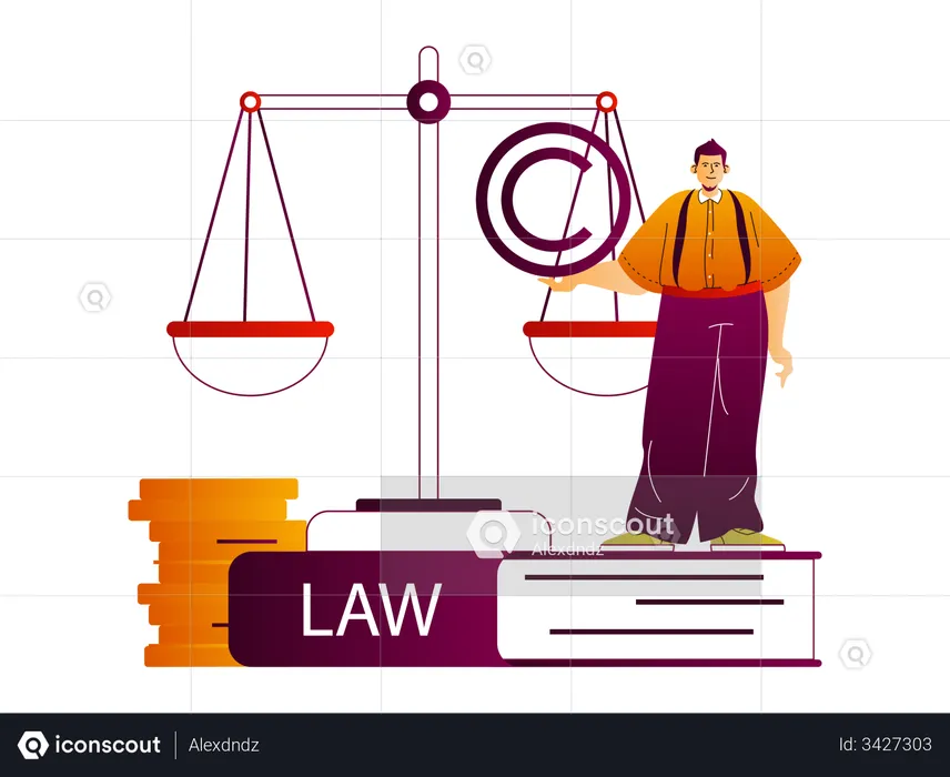 Attorney service  Illustration