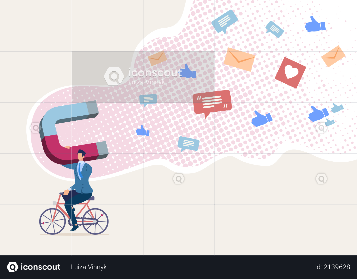 Attracting Audience with Magnetic Marketing, Collecting Clients Feedback in Social Networks Illustration