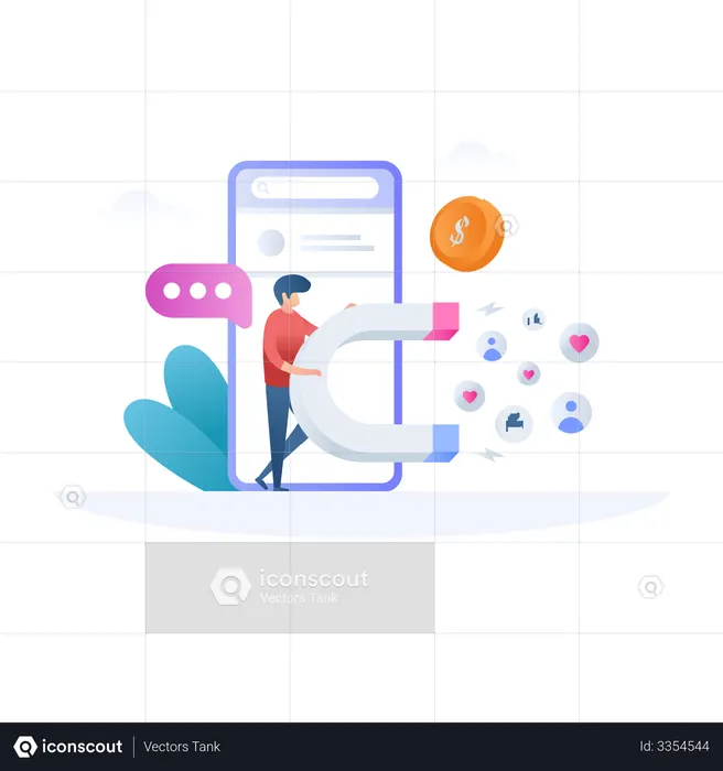 Attracting Customers  Illustration