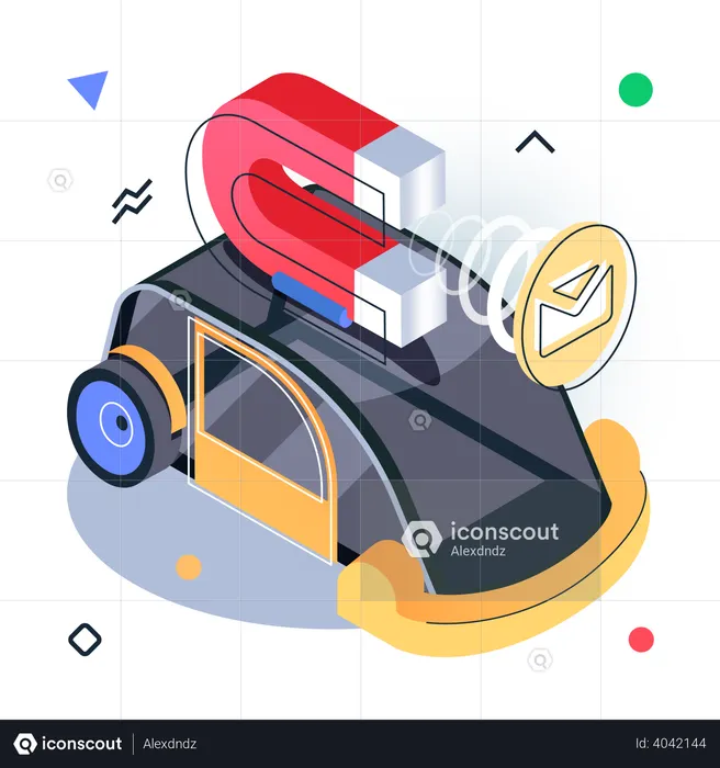 Attracting social media users  Illustration