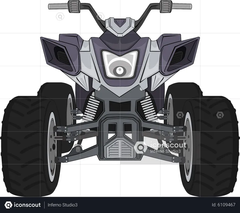 Bicicleta atv  Ilustração