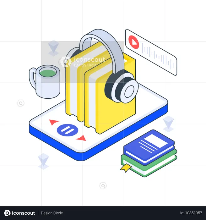 Audio Book  Illustration